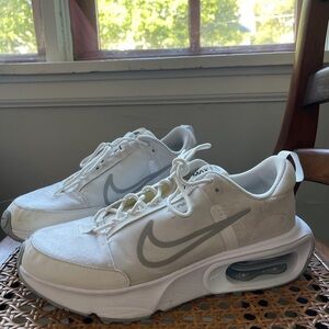 Nike Air Max White and Gray Shoes